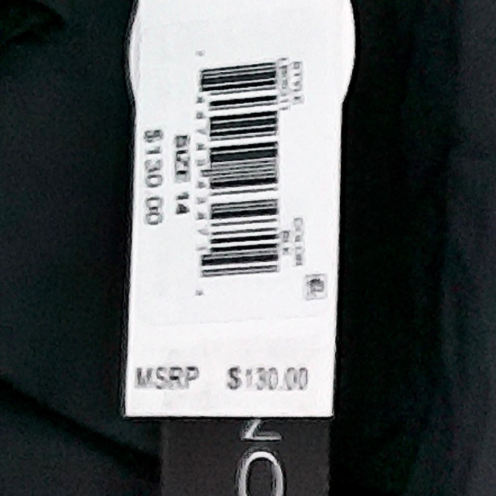 La Blanca 1 Pc Swim Suit Black Ruffled Collar Laced V Back, Bra,Lined Sz14 - Picture 7 of 7